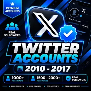2010-2017 | Xtwitter | 1000+ 1500-2000+ | Real followers | Hotmail | auth_token