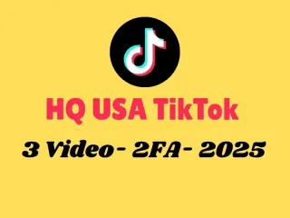 ✅ 高品質 TikTok 3投稿付き ✅ USA IP ✅2FA ✅ 2025年 ✅