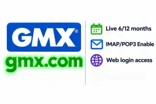 gmx.com-Konten, langlebig|Webversion|IMAP/POP3 aktiviert|10/20 Tage alt|Laufzeit [6/12] Monate, je nach Nutzungsmethode|Login-Garantie in frischer Umgebung|H_S