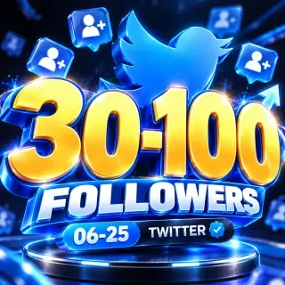 30-100 FOLLOWERS | 06-25 TWITTER | 2fa+token+Hotmail | Mixed Country