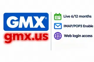 gmx.us-Konten, langlebig|Webversion|IMAP/POP3 aktiviert|10/20 Tage alt| aktiv[6/12]Monate, je nach Nutzungsmethode| Login-Garantie in neuer Umgebung|H_S
