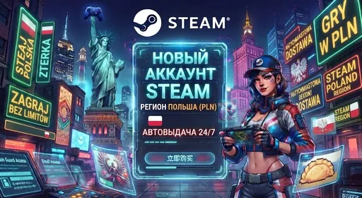 🎮 Steam | ポーランド | 通貨PLN | ネイティブメール | 手動登録