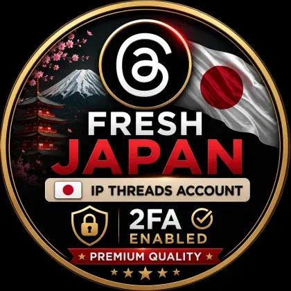 Threads Fresh Japan🇯🇵 IP Threads 계정 – 2FA 활성화 | 프리미엄 품질