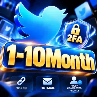 OLD TWITTER | 1–10 Month  (Min. 30 DAYS+) | 2FA/token/Hotmail  | FULLY COMPLETED PROFILE