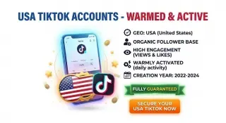 TIK TOK USA IP 2022-2024 USED WARMED ACCOUNTS
