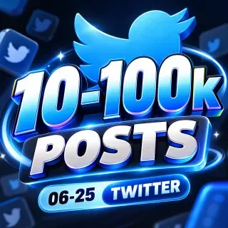 10-100k POSTS | 06-25 TWITTER | 2fa+token+Hotmail | Mixed Country