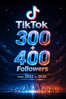 TikTok 300+400 followers