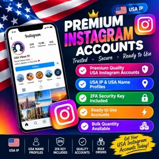 Аккаунты Instagram с IP США | IP и имена из США | Ключ 2FA включён