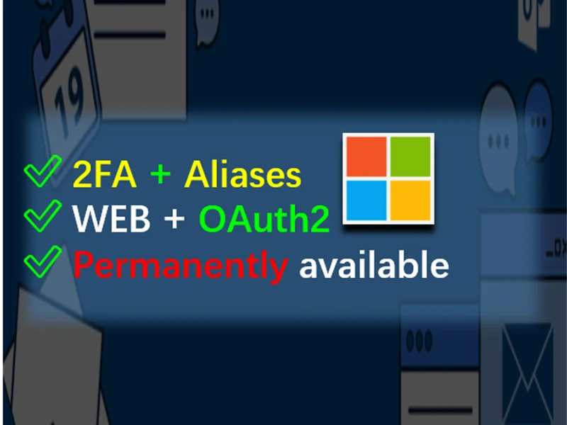HOTMAIL&OUTLOOK (псевдоним) ✅2FA ✅Псевдоним ✅Старые и выдержанные ✅Постоянно ✅Любой IP ✅Подтверждено через SMS ✅OAuth2 ✅100% доступно