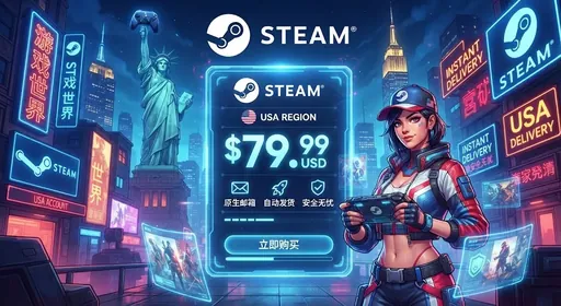 🎮 Steam | USA | 通貨USD | オリジナルメール | 手動登録