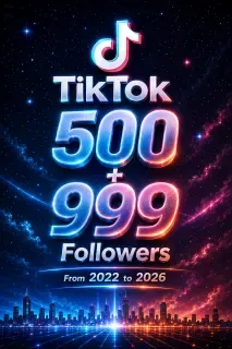 TikTok 500+999followers