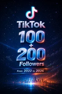 TikTok 100+200 followers