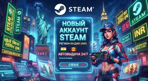 🎮 Steam | インド | 通貨INR | ネイティブメール | 手動登録
