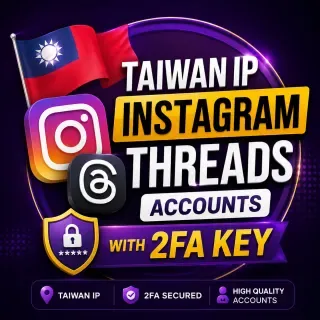 Taiwan Instagram and threads accounts with 2fa key
