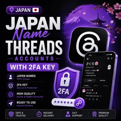 Threads Japan Name Threads Accounts With 2FA Key