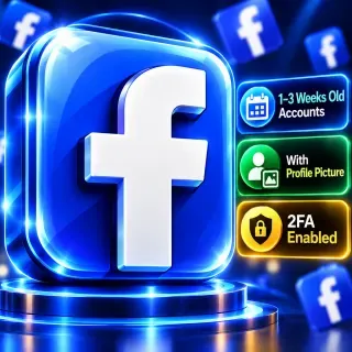 1–3 Weeks Old Facebook Accounts With Profile Picture and 2FA