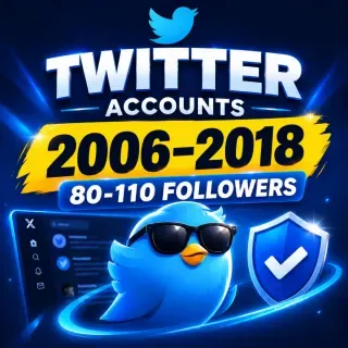 Twitter (X) Accounts 2006-2018 | Hotmail Access | 2FA | Auth Token | 80-110 Followers