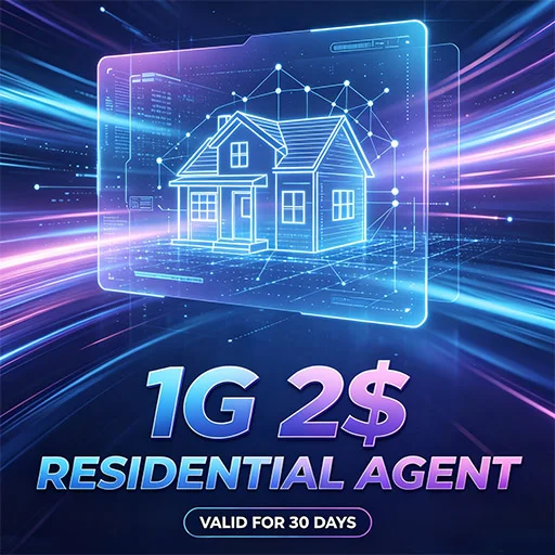 Residential Proxies – 1 GB Monthly Plan