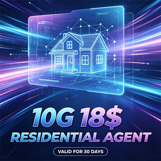 Residential Proxies – 10 GB Monthly Plan