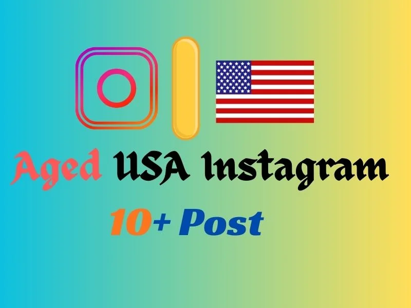 ✅एज्ड Instagram ✅USA 4+ महीने पुराना ✅ 10 पोस्ट ✅