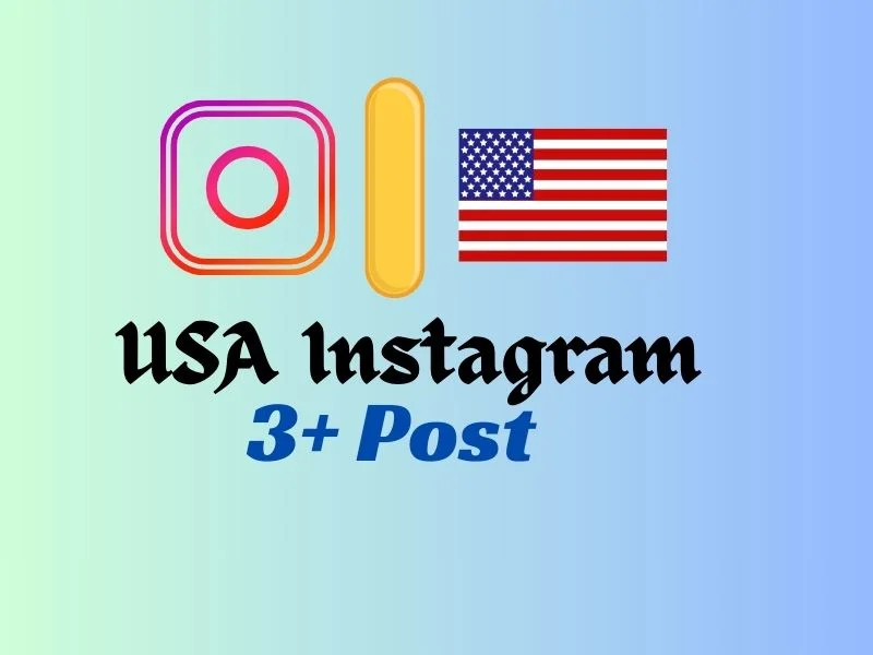 ✅USA Instagram 3 पोस्ट्स के साथ ✅