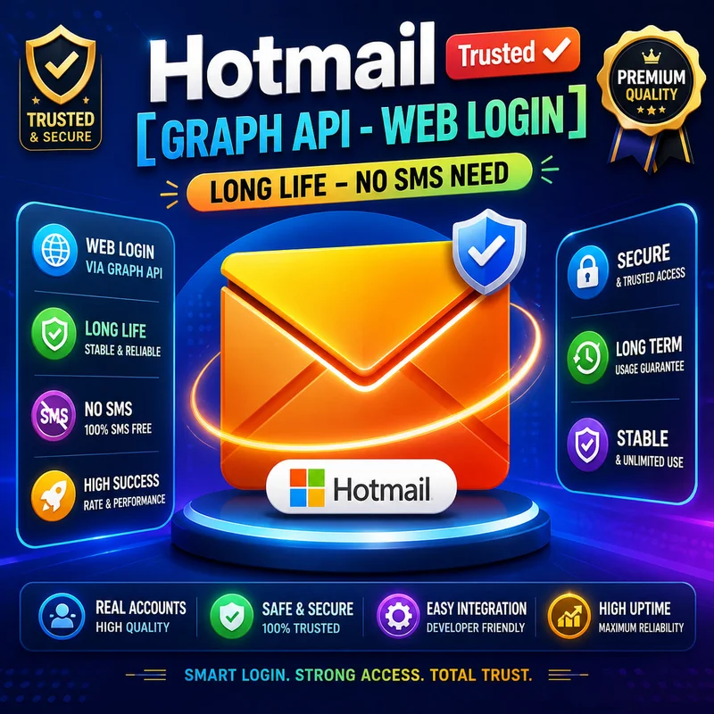 📧 5个Hotmail账号 🔥 | 🛡️ 可信赖 ✔️ | ⚙️ Graph API 🌐 | 💻 网页登录 🔐 | ⏳ 长期有效 ♾️ | 🚫 无需短信 📵