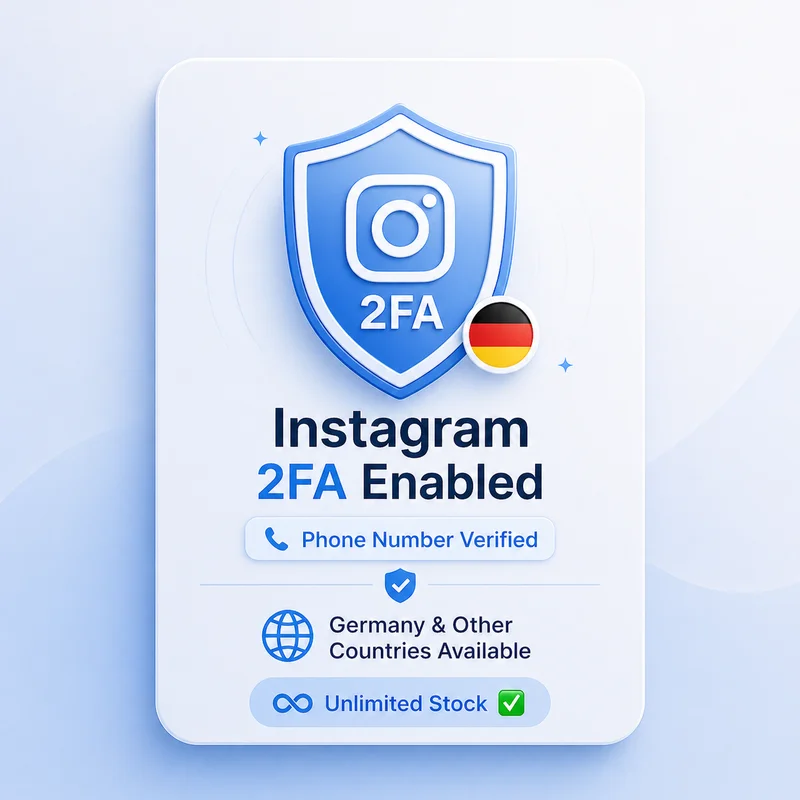 Instagram 2FA সক্রিয় | ফোন নম্বর যাচাইকৃত | সীমাহীন মজুদ ✅