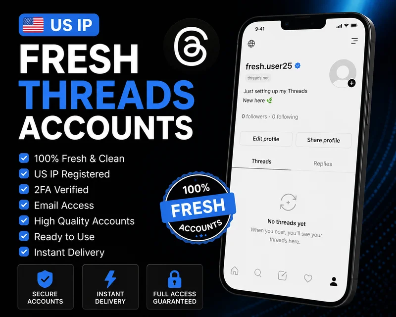 🇺🇸 USA IP 新スレッド 2FA認証アカウント – プロフィール + 1件の投稿