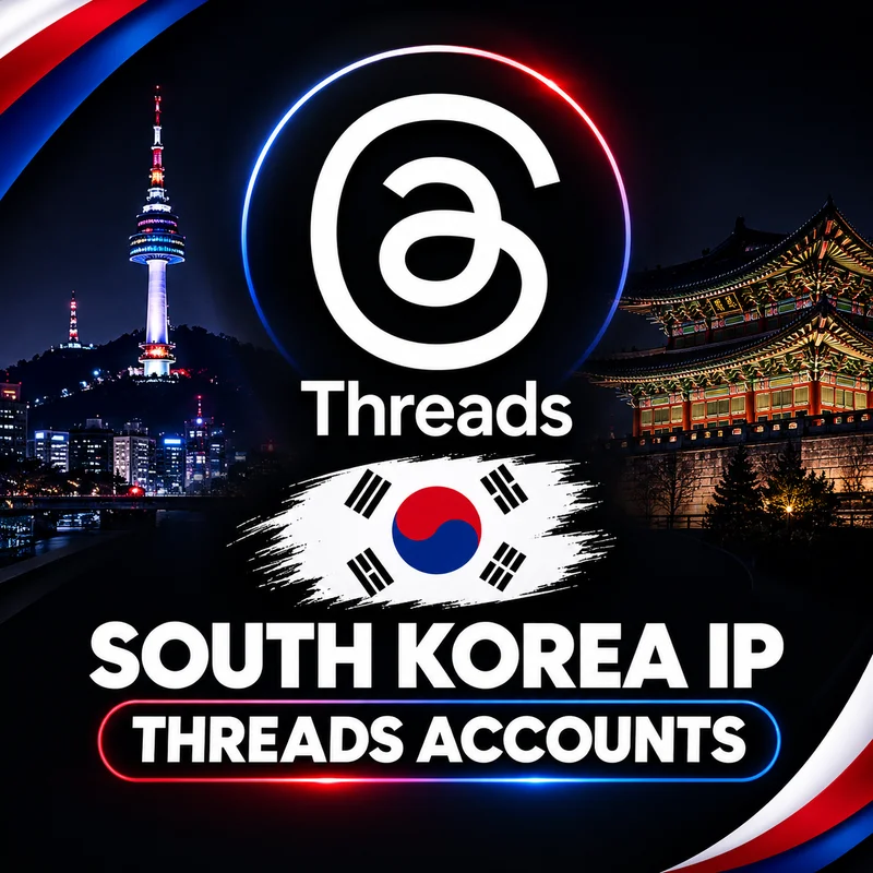 Contas Threads novas com IP da Coreia do Sul, 2Fa verificado