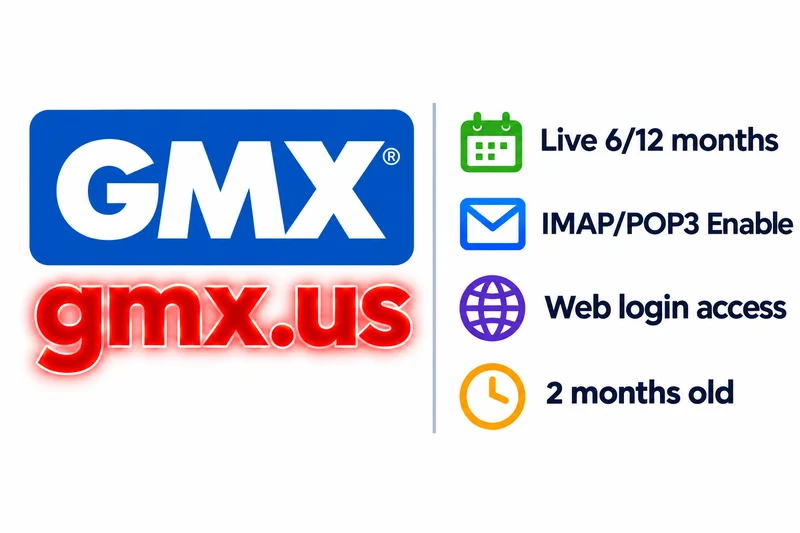 gmx.us accounts long live|web version|IMAP/POP3 enable|2 months old| live[10/12]months depend on using method| login guaranty with fresh profile