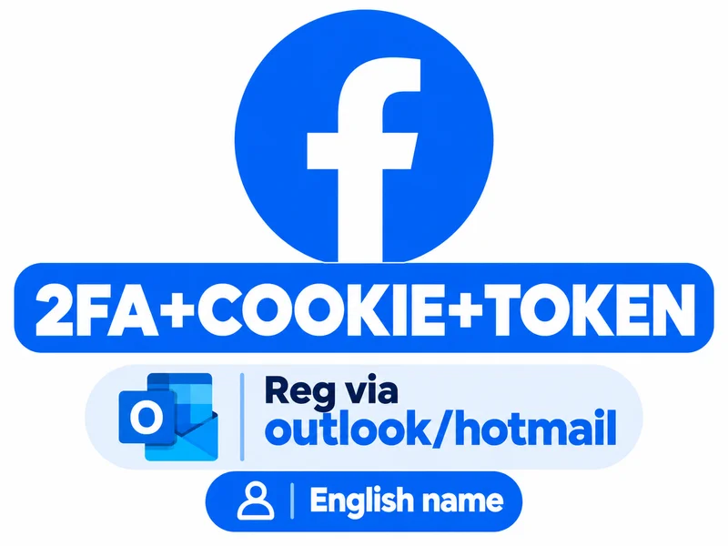 60+days old facebook|Reg by hotmail|𝟮𝗙𝗔+𝗖𝗢𝗢𝗞𝗜𝗘+𝗧𝗢𝗞𝗘𝗡 added|English name|partially profile|Fb account fresh|Mix ip