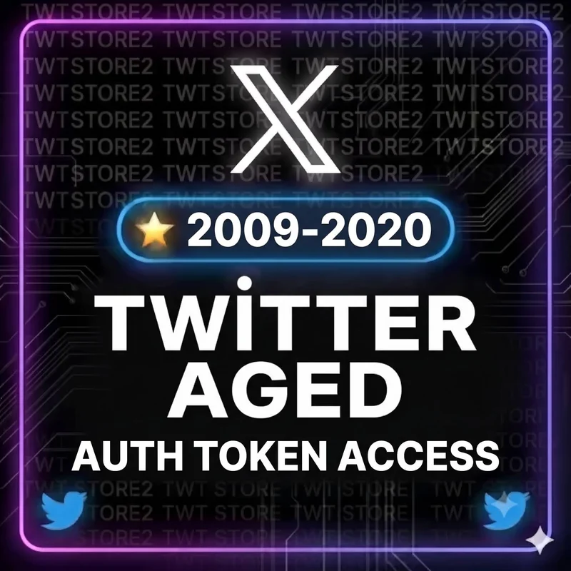 Twitter Aged (2009-2020) | High Trust | 0-30 Followers | Auth Token Access