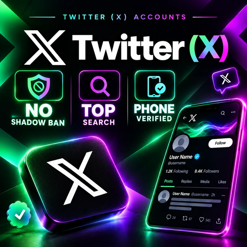Twitter (X) 🤩 No Shadow Ban and Top Search | 1-7 Random Organic Posts | Phone Verified
