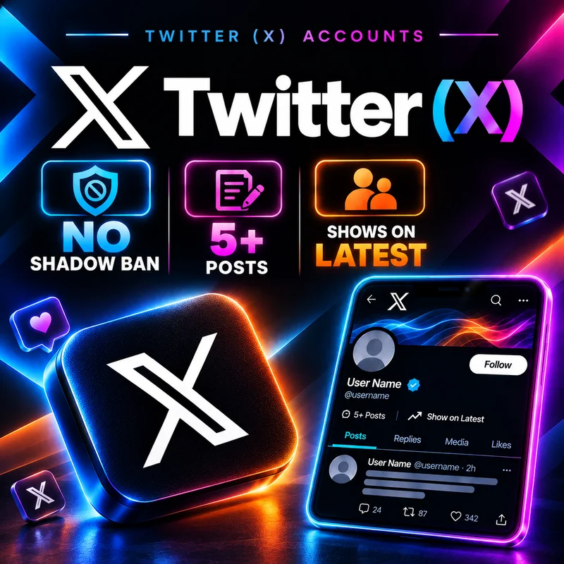 Twitter (X) 👍 NO SHADOW BAN – SHOW ON LATEST | 5+ POSTS | FOLLOWERS