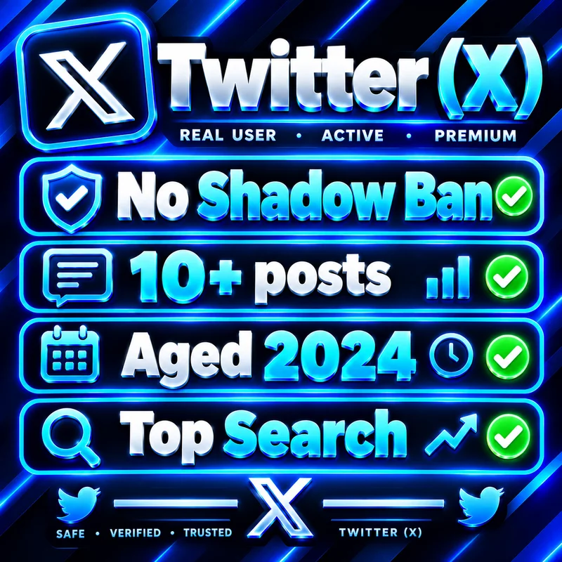 No Shadow Ban | 10+ posts | Aged 2024 | Top Search | Twitter (X)