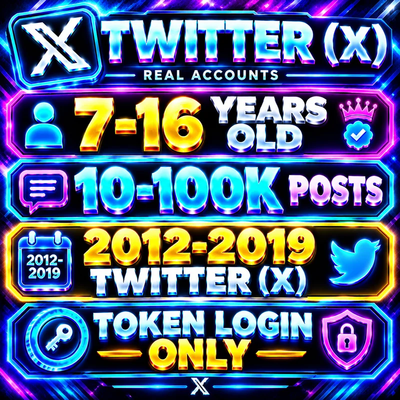 7-16 YEARS OLD | 10-100K POSTS | 2012-2019 TWITTER | TOKEN LOGIN ONLY