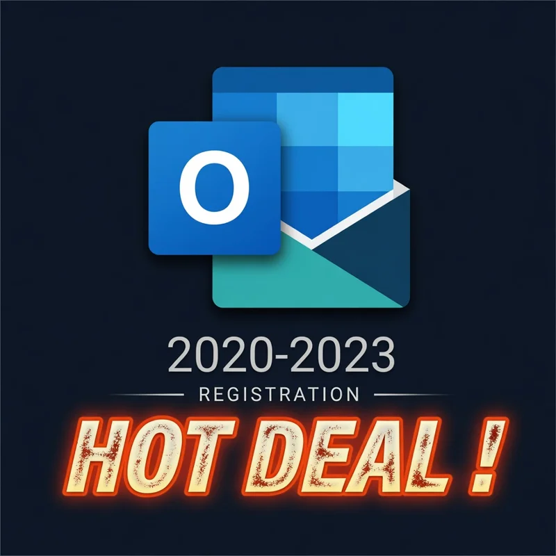 OUTLOOK 2020-2023 registration year, never been locked, WEB + OAUTH2 Graph API. 4-6 years LIVE ! Used only in 1 service.