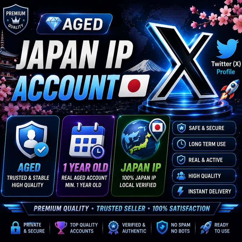 💎 Aged Japan IP Account 🇯🇵 | 1 Year Old 📅 | Twitter (X) Profile 🚀