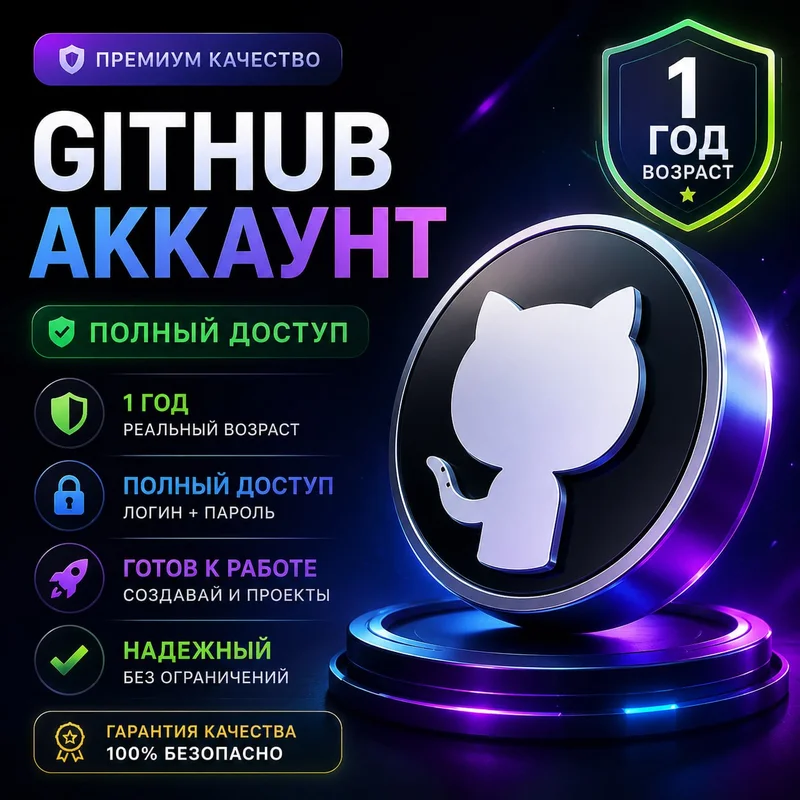 GitHub Accounts | 1+ Year Old | Full Access