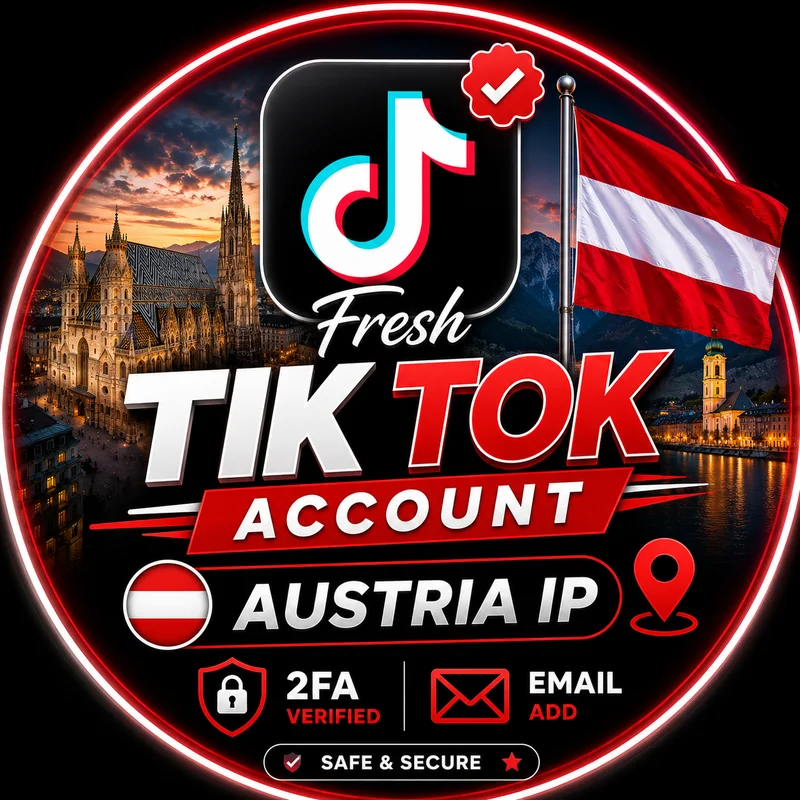 Fresh TikTok account region↪️Austria ⚡ with Email add 2fa verified ✅