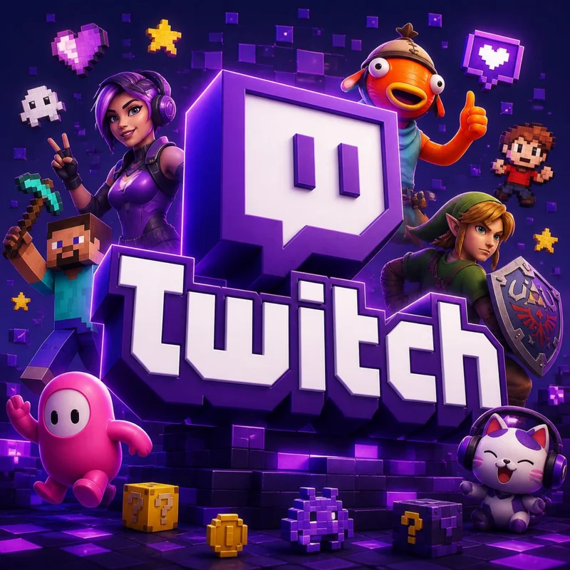 🎮 Gaming Twitch Account 💜 1000 Followers 🟣 High-quality 💎 2025 Year