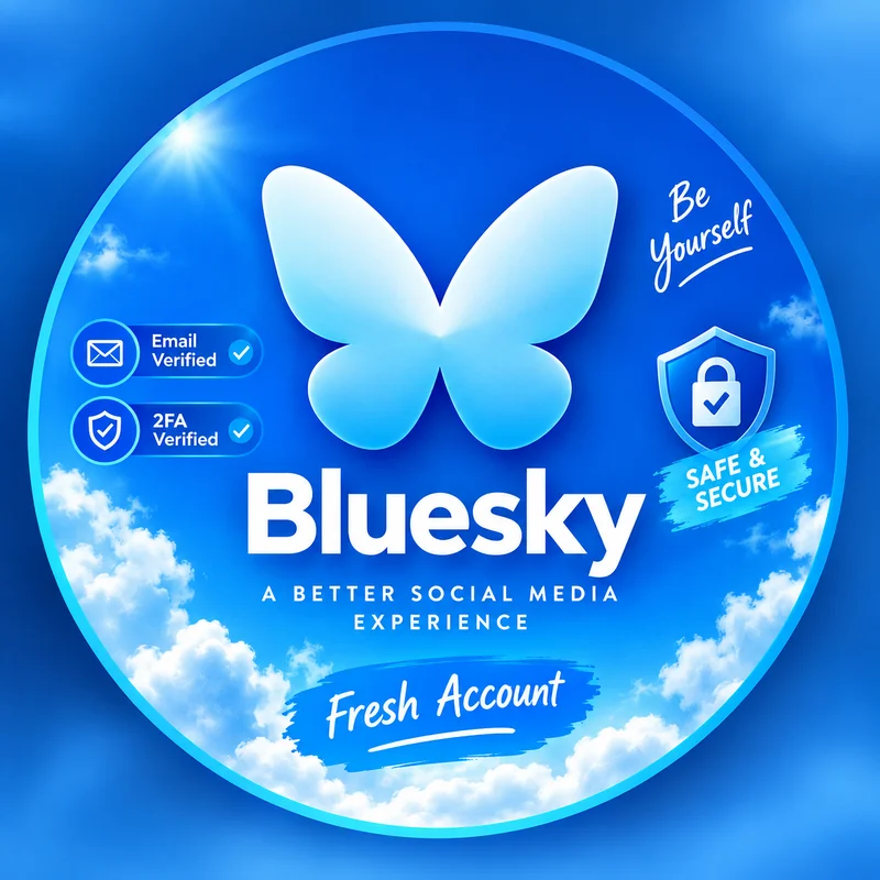 Compte Fresh Bluesky de courriel vérifié