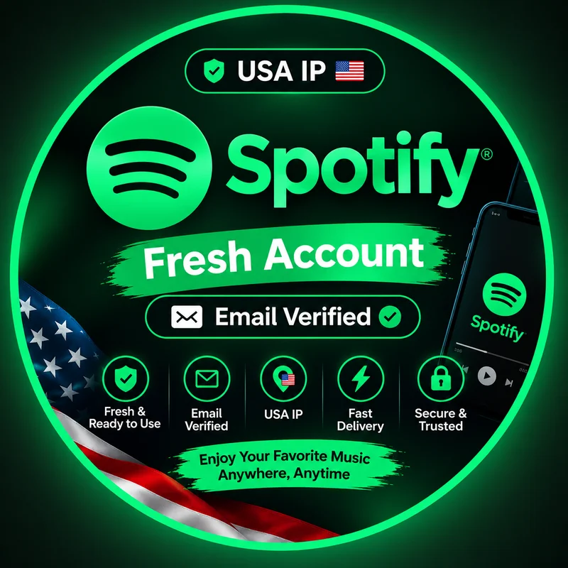 Frisches Spotify-Konto mit verifizierter E-Mail ✅ IP 👉 ( United States ) US 🇺🇸⭐🇺🇸