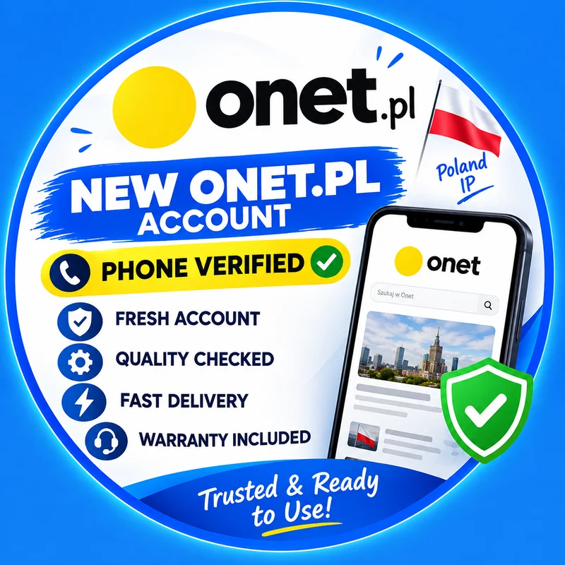 New Onet.pl Account – Phone Verified