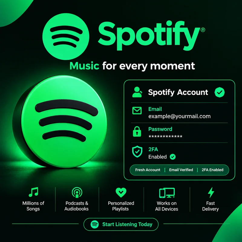 Tài khoản Spotify mới đã xác minh Email