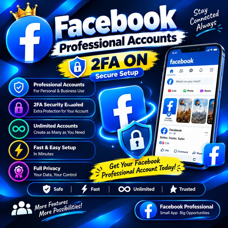 Facebook Professional Account | 2FA Enabled | Secure Setup
