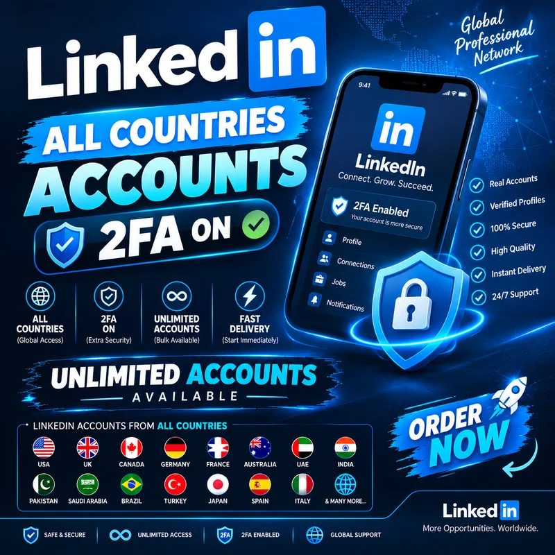 Tài khoản LinkedIn | Bảo mật 2FA | Hồ sơ chuyên nghiệp | Có sẵn trên toàn thế giới