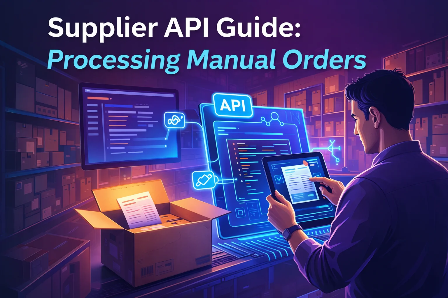 API de proveedores: Reclama pedidos manuales sin ir contra el reloj.