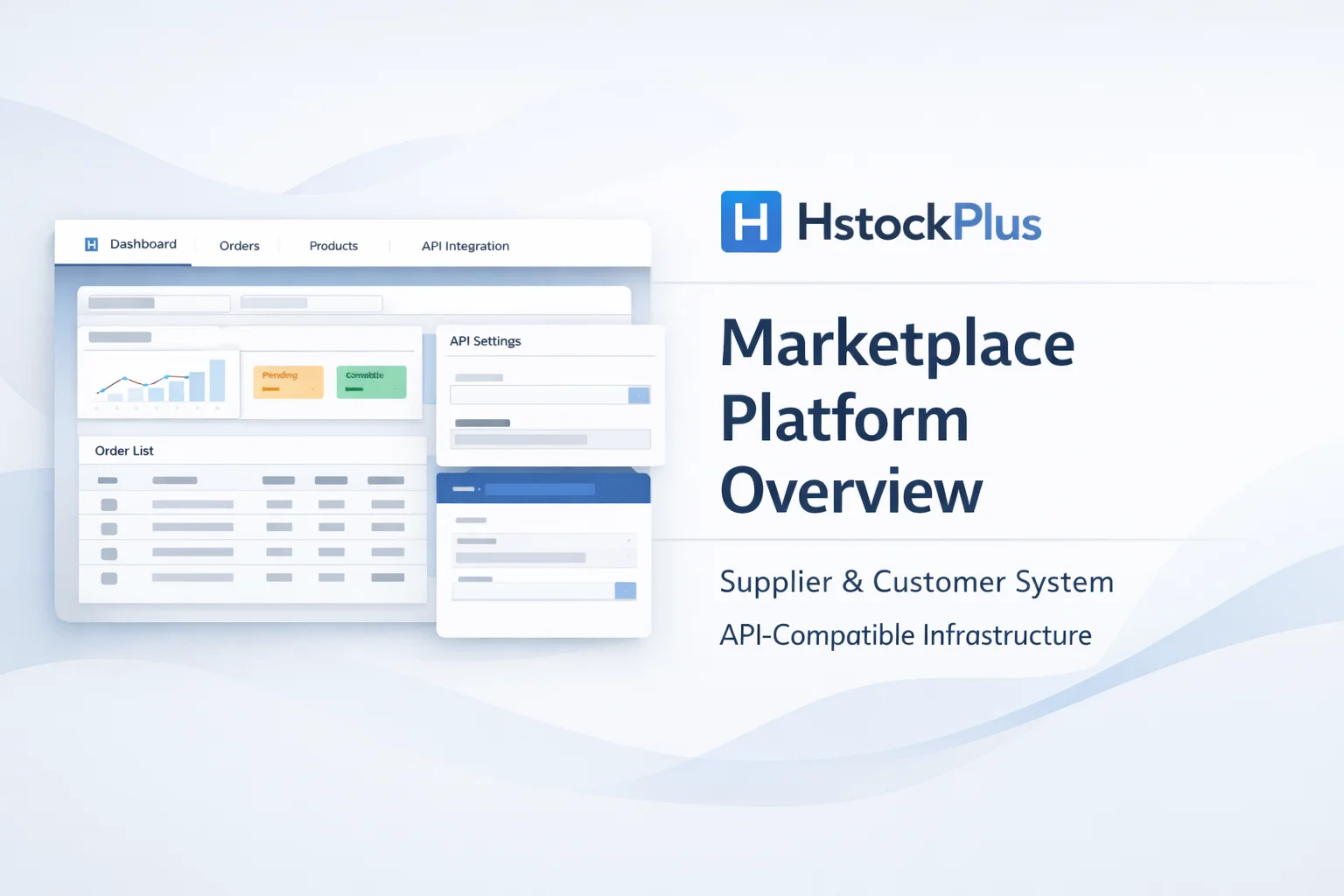 La plataforma HstockPlus: cómo encajan realmente los pedidos, el cumplimiento y la API